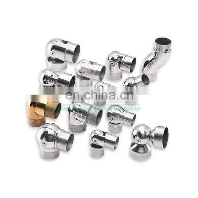 Brush Casting Railing Elbow Fittings Stainless steel square tube connector