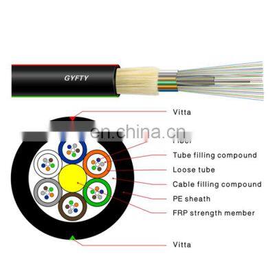 Hanxin Gyfty Stranded Loose Tube Non Metallic Strength Member Non Armored Cable Outdoor Fiber Optic Cables