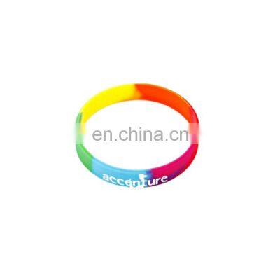 Hot Selling Custom Rainbow Silicone Wristband