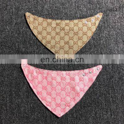 Wholesale Pink Collar Puppy Triangle Shape Birthday Custom Pet Cooling Bandana Dog