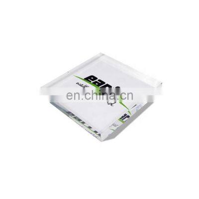 20mm Soild Clear Acrylic Block Pop Display Custom Acrylic Logo Block Wholesale photo-3