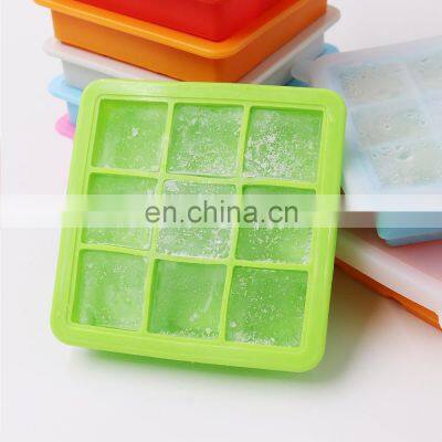 Reusable Silicone 9-Ice Cube Molds With Spill-Resistant Removable Lid, Flexible and Odorless, for Whiskey and Cocktails photo-2