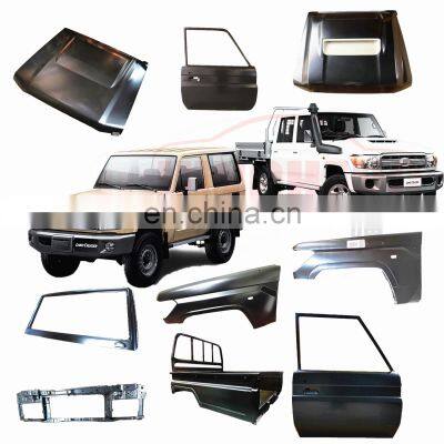 High quality aftermarket car door,hood,bonnet,fender,rear body  for land cruiser 70 73  75 79series FJ79 LC79 HZJ79 body parts