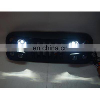 Car Grille With LED For Jeep Wrangler Jk Front Grille Accessories Auto Parts photo-3