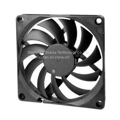 Brushless Fan Slim USB Fan 80mm*10mm DC 5V 8010 8CM Ultra-thin Silence Cooling Fan