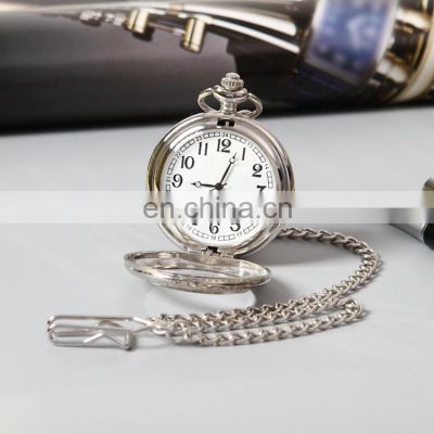 GOHUOS men clock metal pocket watch for men quartz analog very cheap watch