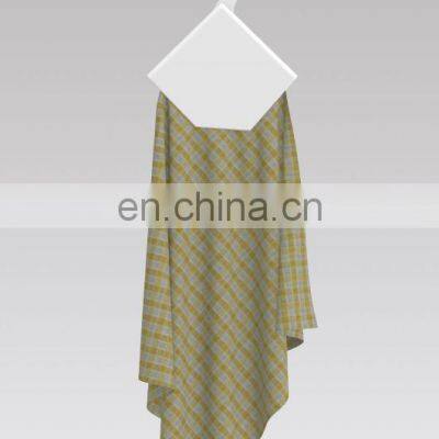 New Arrival Gold Color Crepe Check Designs For Spring Summer