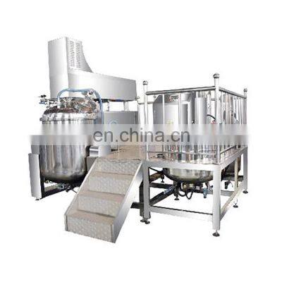 Stainless Steel Toothpaste Gelatin Shampoo High Shear Homogenizer Vacuum Emulsifying Machine