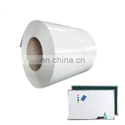 Ppgi white color Ral 9016 9003 weather resistance prepainted Zinc galvanized steel coil sheet writing board whiteboard