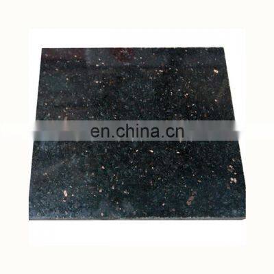 Polished  black galaxy granite tiles for floor and wall