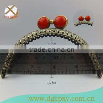 purse metal frame with clasp lock