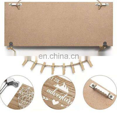 Bamboo Wood Printed Decorations for Living Room Wedding Christmas Frames Home Sign Cute Walls Decor Restaurant Modern Arts photo-4