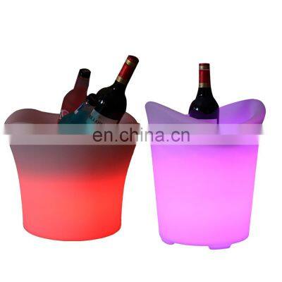 plastic led lighted ice bucket wine cooler box nightclub bars restaurant event party Whiskey Beverage led Wine Chiller