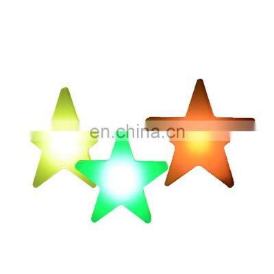 PE plastic led commercial christmas lights rgb clear star shape Christmas lights waterproof led light CE/ROSH certificate