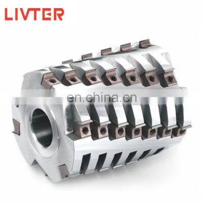 LIVTER Cnc Machining Spiral Cutter Head Cnc Heavy Duty 	helical Cutterhead Woodworking Machinery Parts photo-2