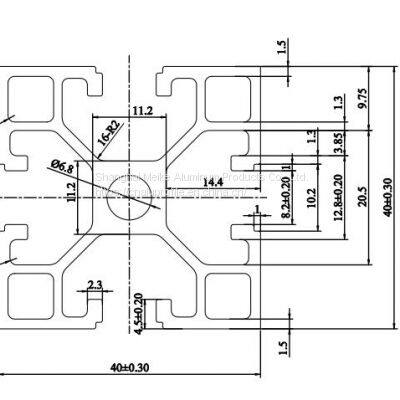 MK-8-4040GG Aluminum Profile Manufacturer Custom Industrial Extruded Electrophoresis T Slot for SIM Racing Rig Simulator Factory Price photo-2