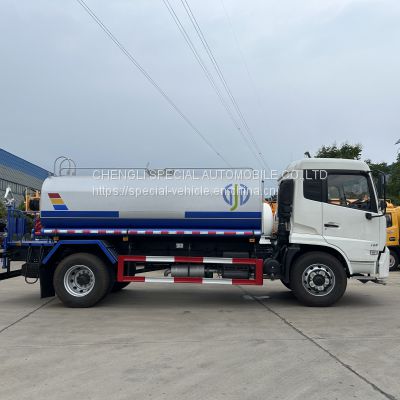 The 15000L sprinkler truck adopts a Dongfeng chassis