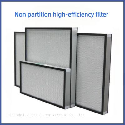 Galvanized frame without partition high-efficiency filter screen