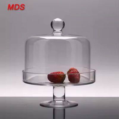 Glass footed serving dome cake stand decorating supplies