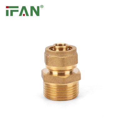 IFAN Manufacturer OEM PEX Brass Compression Fittings Male Socket