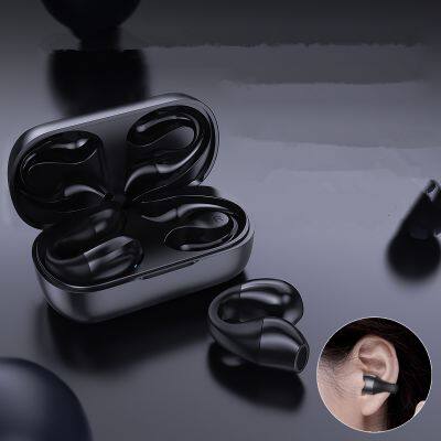 New S03 Pro TWS True Wireless Headphones Air Conduction Earphones Touch Control Ear Clip Headset Lightweight Earbuds With Mic