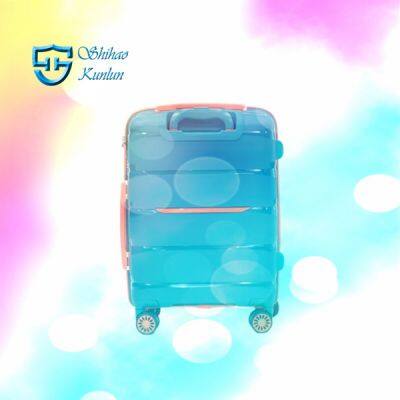 PP Waterproof Hard Case Cheap Trolley Travel Bags Luggage Sets With TSA Lock Suitcase on Wheels photo-2