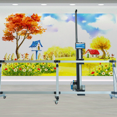 Perfect Laser New Generation Automatic Digital Outdoor Banner Sensor 3D Art Vertical Wall Glass Rice Paper Printing Machine