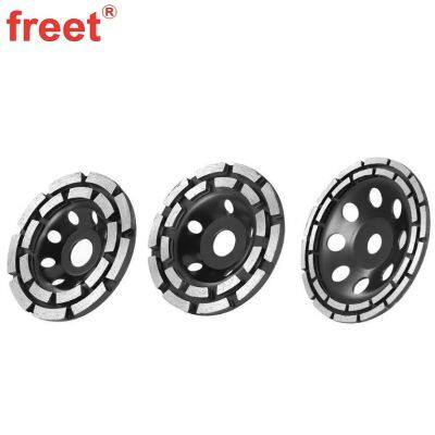 D100mm~230mm Diamond Double Row Grinding Cup Wheels for Concrete Stone