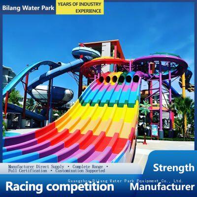 Water Park Large Equipment Rainbow Race Slide