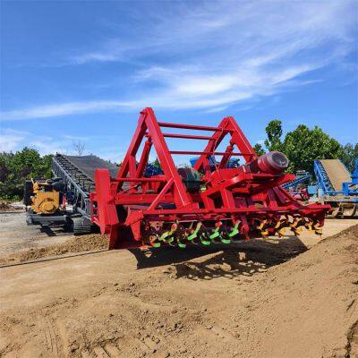 Гравийный скребковый погрузчик для накопления и перегрузки материалов, гребневый скребковый погрузчик на гусеничном ходу для угольного шлака, мобильный шнековый питатель