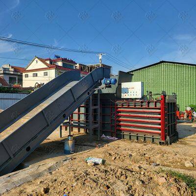Waste Cartons Cotton Yarn Plastics Baling Machine Leather Scrap Baler