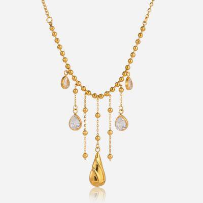 Stainless Steel Necklace With Mill Test Report & 18K Gold PVD Finish