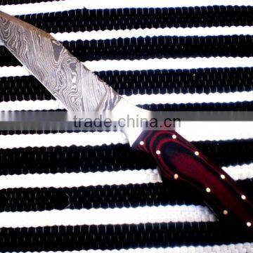 udk h64" custom handmade Damascus hunting knife / TANTO knife with sheet handle