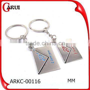 wholesale promotional keychain cute couple keychain with logo