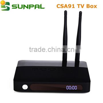 Spainish TV box CSA91 1g/8g RK3368 Cortx-A53 Octa Core H.265 4Kx2K 3 USB Port BT4.0 With 2 Antenna smart tv box android