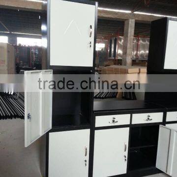 Steel Kitchen Cabinet With Laminar Flow Design photo-2