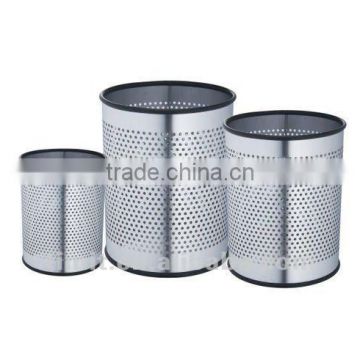 Superior Quality Stainless Steel Round Shape with Hold Dustbin