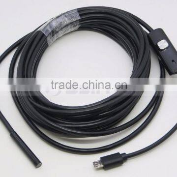 6 White LED 1 Meter to 5 Meter Micro USB Android Phone Rigid Endoscope photo-4