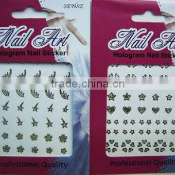 black color small nail adhesive sticker