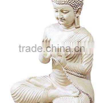 New Products 2016 White Praying Buddha Figurine Statue