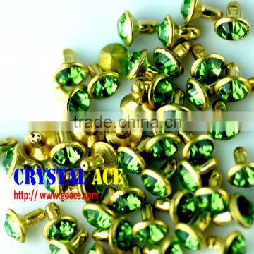 Shining blind rhinestone rivet, crystal diamond rivets wholesale