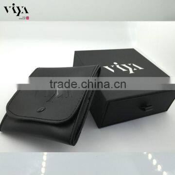 2016 HOT SALE Customized Black Jewelry Box Luxury Gift Box Set With PU Pounch Bag photo-4