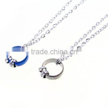 Wholesale latest design white gold plated pendant necklace