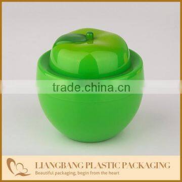 Green apple with Plastic jar