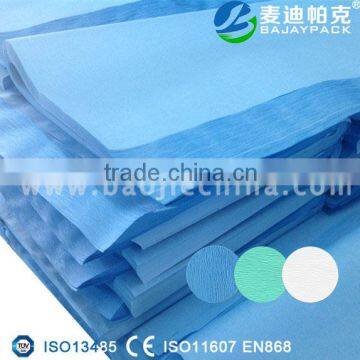 Medical grade ETO and Steam sterilization autoclave crepe paper