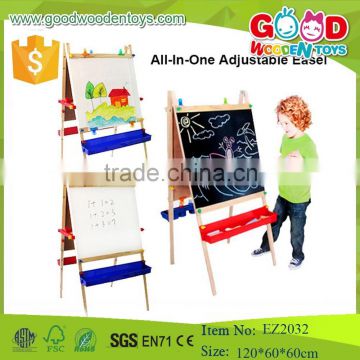 Office & School easel children magnetic painting board stand adjustable wooden art easel for kids                        
                                                Quality Choice