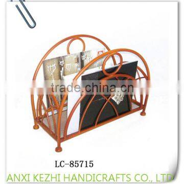 LC-85715 Factory supplier wrought metal iron library magazine rack