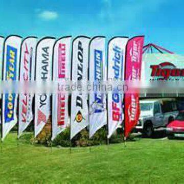 Outdoor promotion flag pole stands with iron base