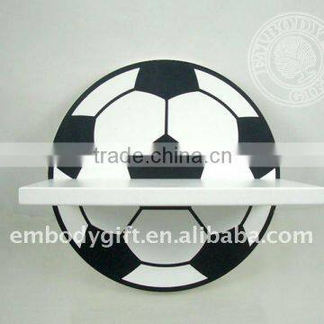 Wooden Footbal Shelf