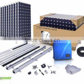 5kw solar energy home system for residential roof project